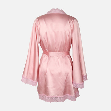Ladies Satin Midi Night Gown And Robe Set