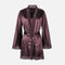 Ladies Satin Midi Night Gown And Robe Set