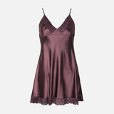 Ladies Satin Midi Night Gown And Robe Set