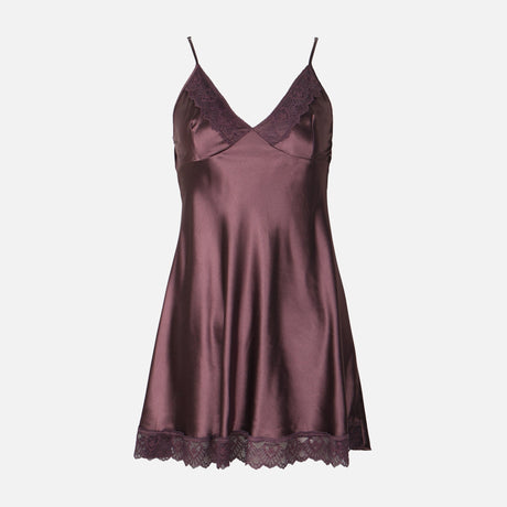 Ladies Satin Midi Night Gown And Robe Set