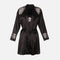Ladies Satin Midi Night Gown And Robe Set