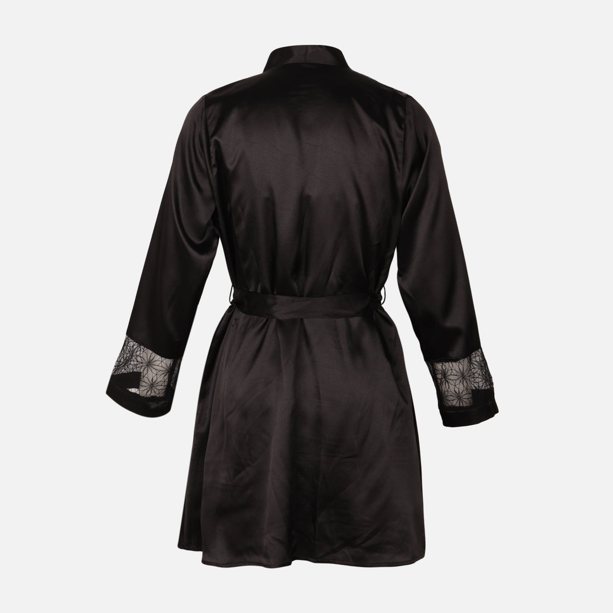 Ladies Satin Midi Night Gown And Robe Set