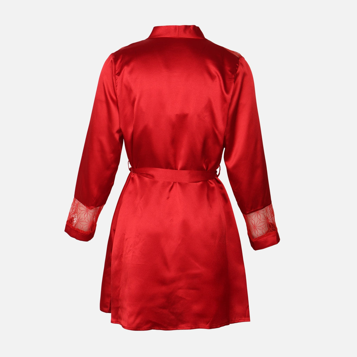Ladies Satin Midi Night Gown And Robe Set