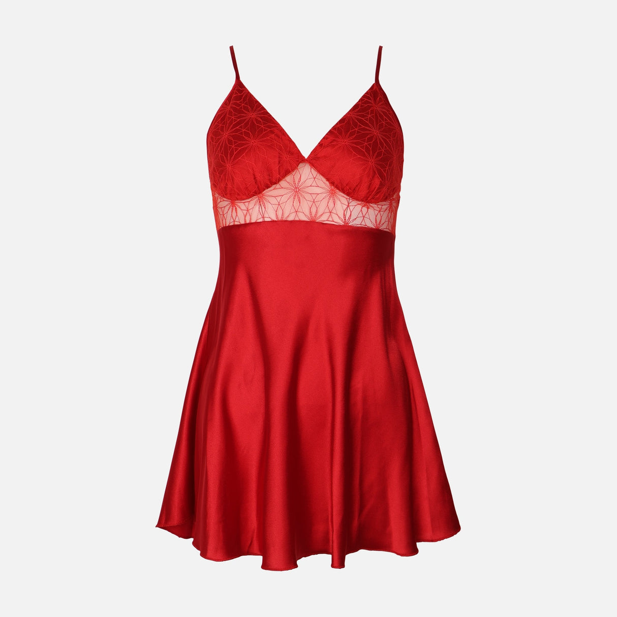 Ladies Satin Midi Night Gown And Robe Set