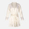 Ladies Satin Midi Night Gown And Robe Set