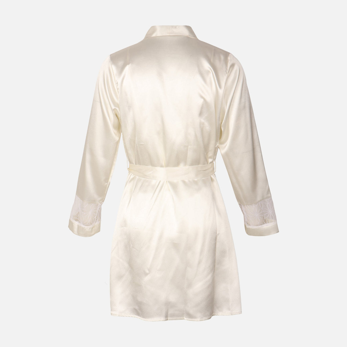 Ladies Satin Midi Night Gown And Robe Set