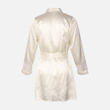 Ladies Satin Midi Night Gown And Robe Set