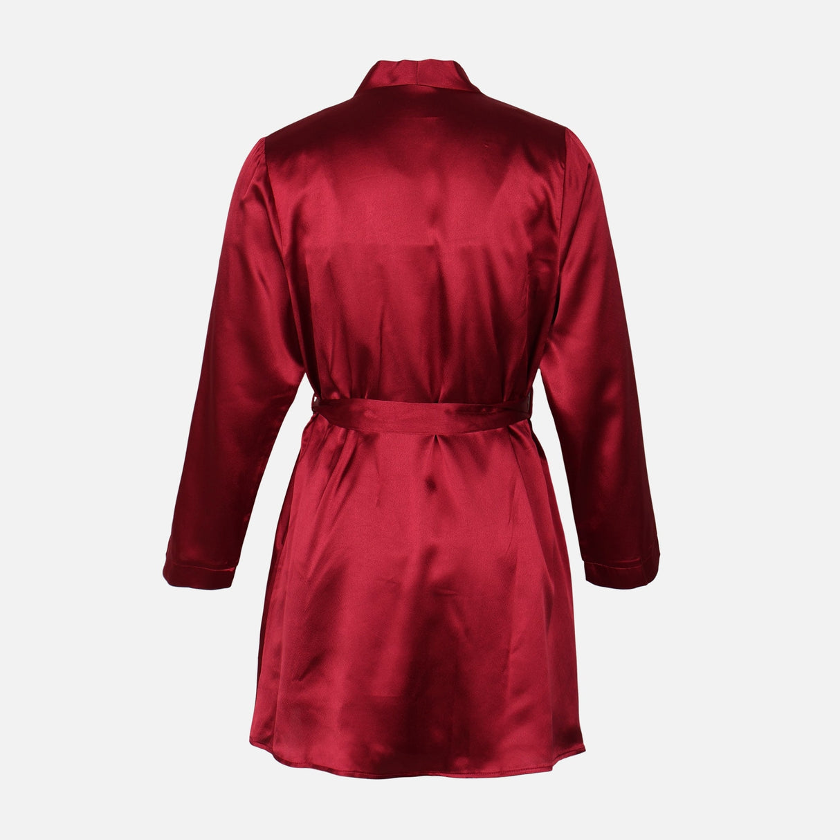 Ladies Satin Midi Night Gown And Robe Set