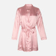 Ladies Satin Midi Night Gown And Robe Set