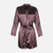 Ladies Satin Midi Night Gown And Robe Set