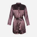 Ladies Satin Midi Night Gown And Robe Set