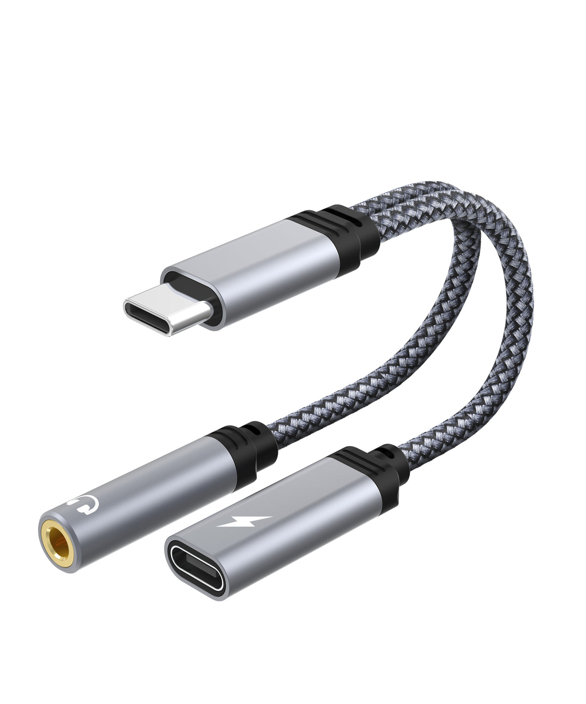 USB-C to 3.5mm Audio & Charging Adapter – 2-in-1