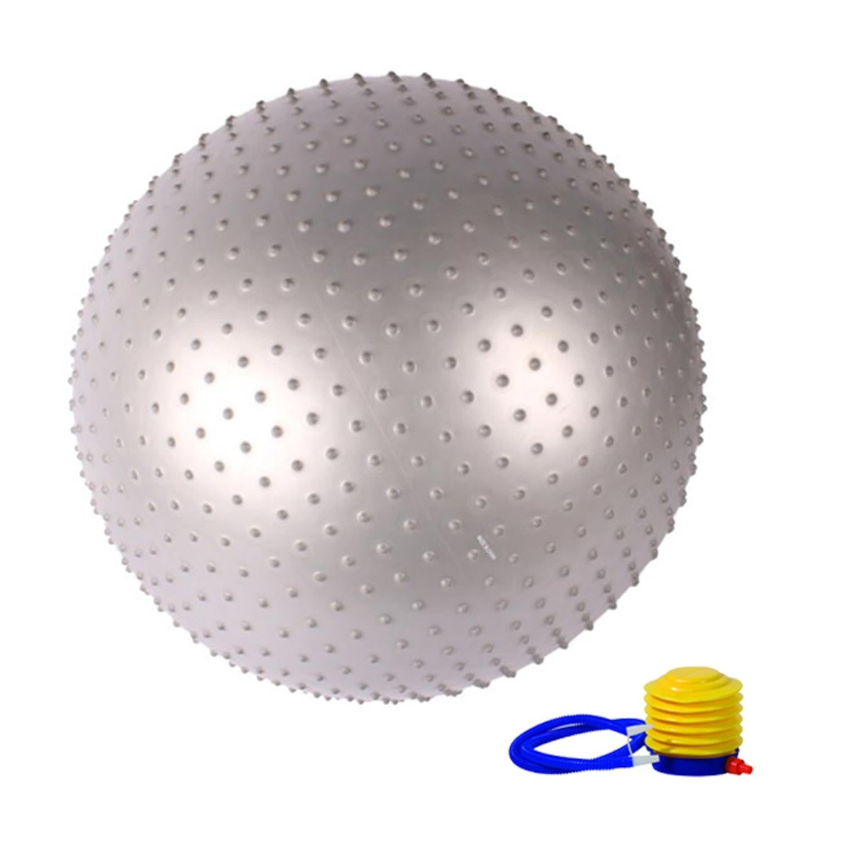 MASSAGE GYM BALL WITH FOOT PUMP QJ-BALL002 75CM-GREY