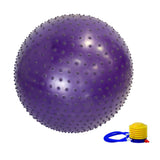 MASSAGE GYM BALL WITH FOOT PUMP QJ-BALL002 75CM-PURPLE