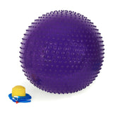 MASSAGE GYM BALL WITH FOOT PUMP QJ-BALL002 75CM-PURPLE