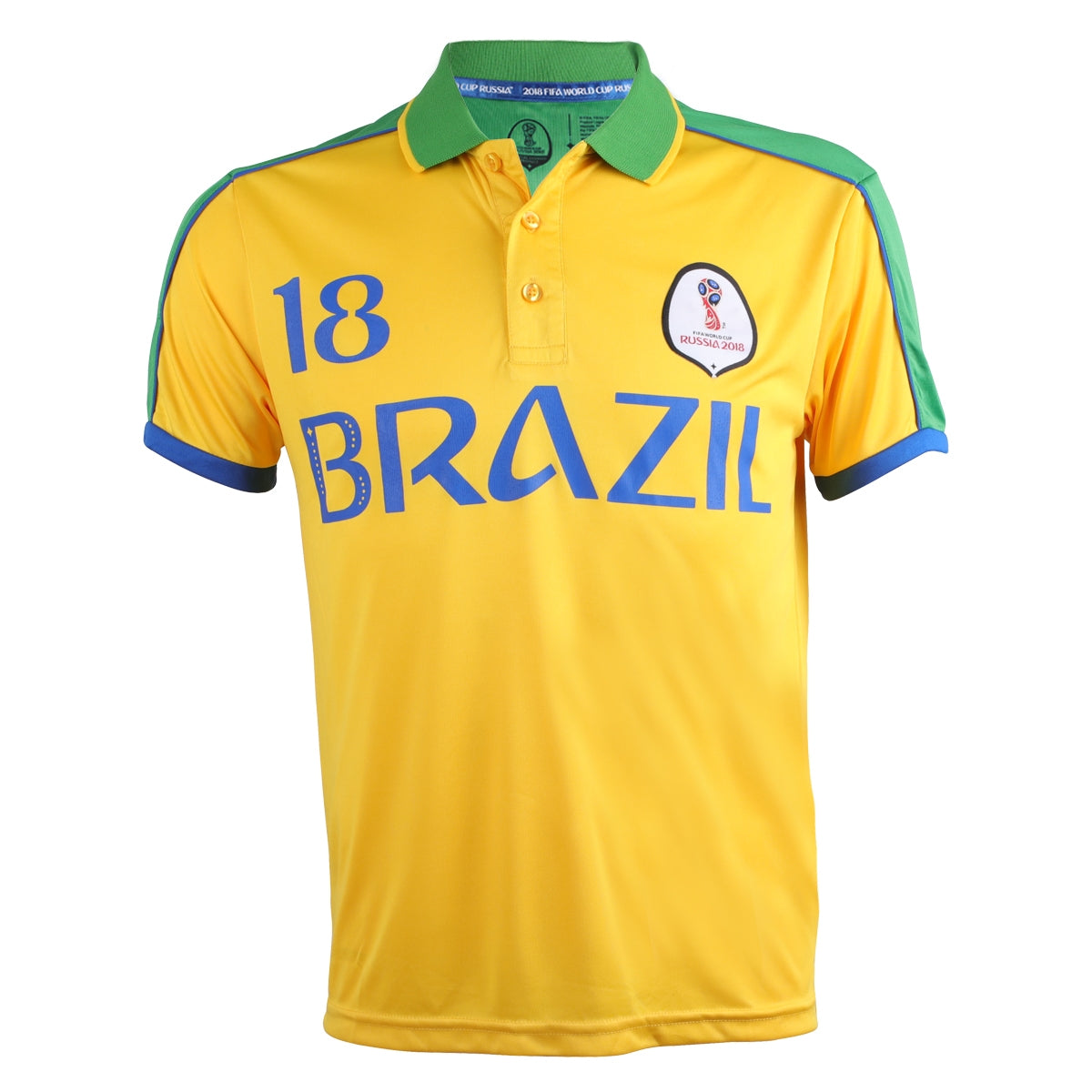 WORLD CUP RUSSIA 2018 BRAZIL POLO T.SHIRT