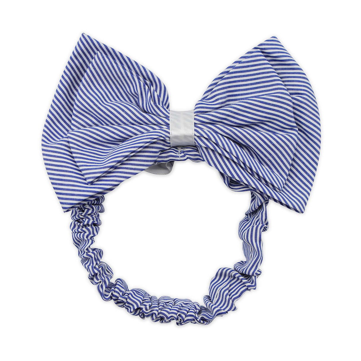 GIRLS SCHOOL BLUE BOW HEADWRAP