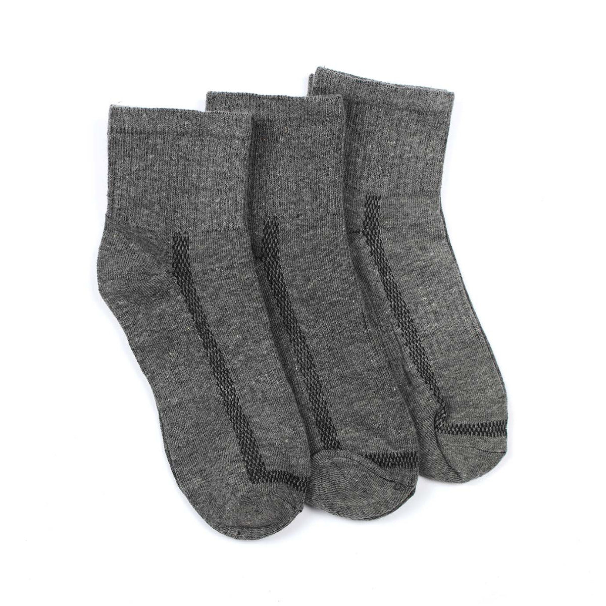 MEN QUARTER SPORTS SOCKS 3 PAIRS