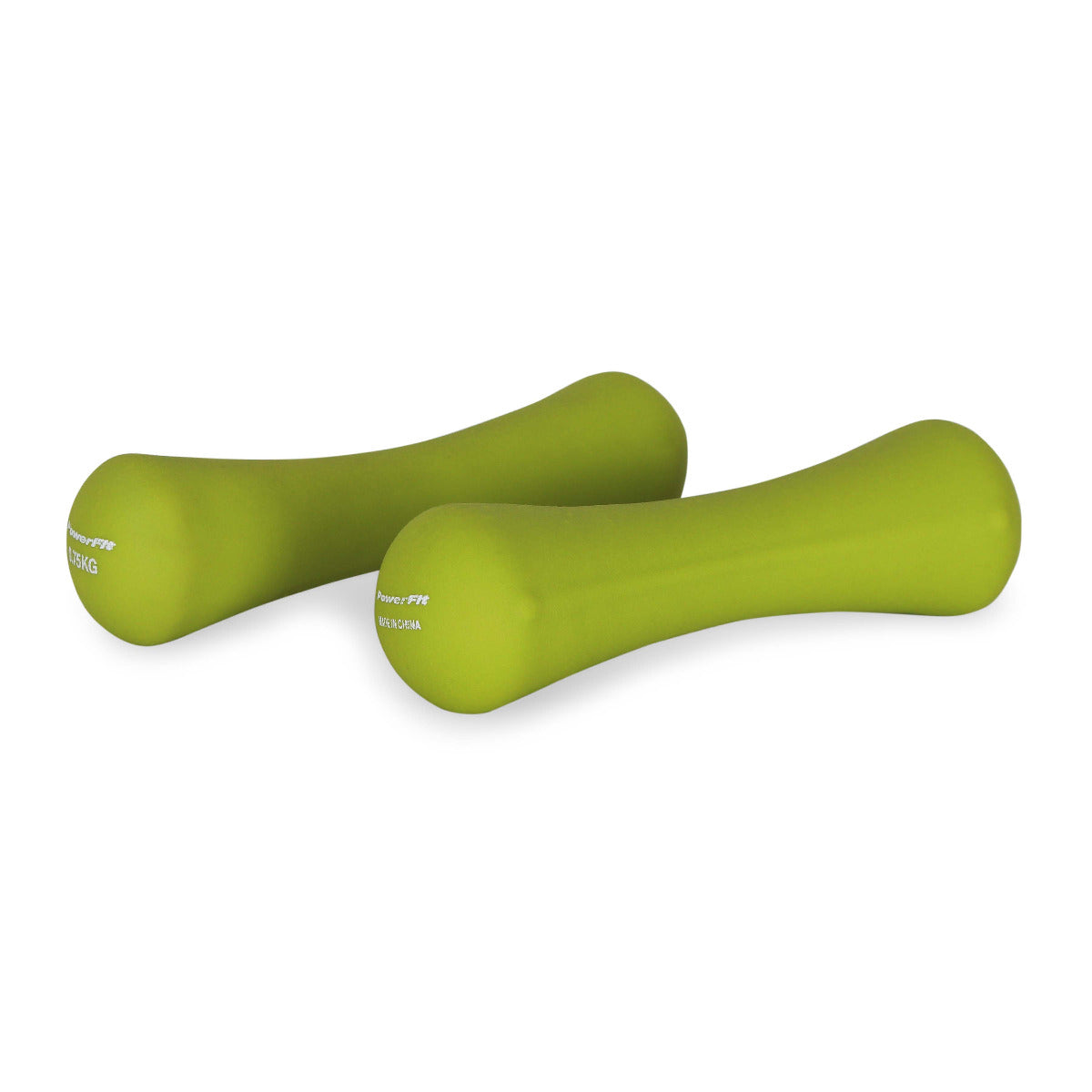 BONE SHAPE NEOPRENE DUMBBELL 2 PIECES -0.75 KG-GREEN