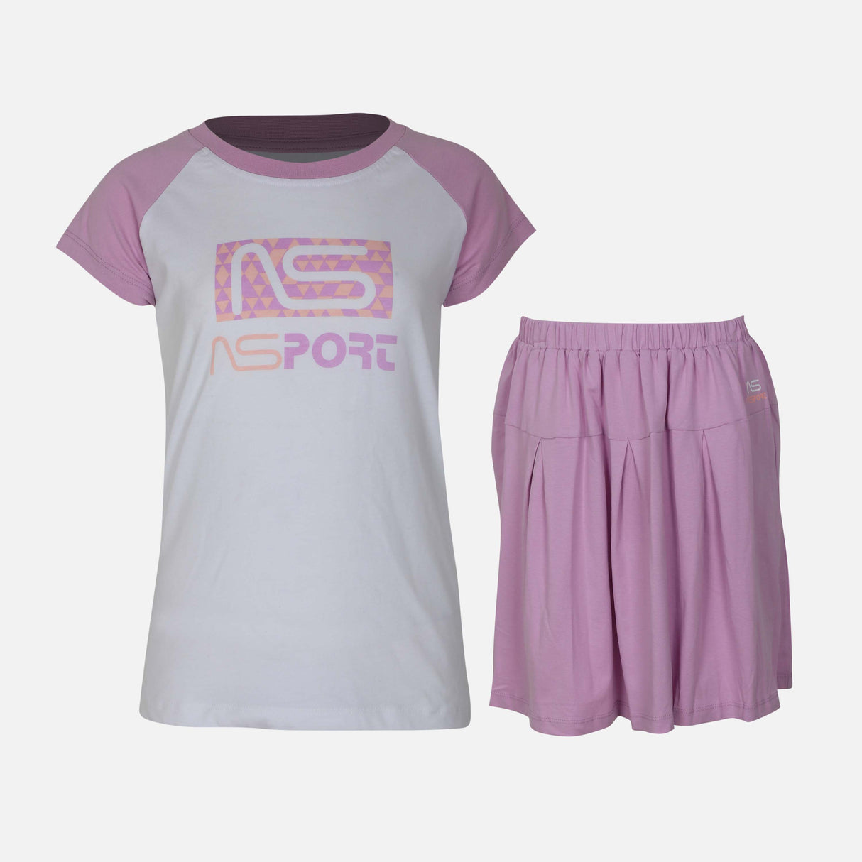 GIRLS 2-PIECE SET ( SKIRT+ T-SHIRT )