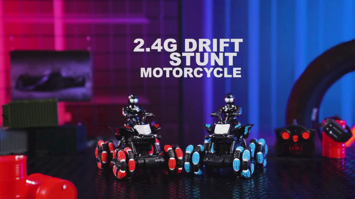 DRIFT CLIMBING MOTORCYCLE STUNT CAR 1:18