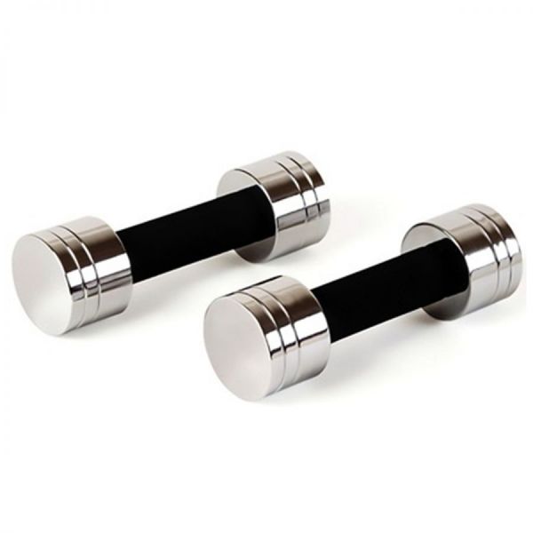Power Fit Chrome Pair Dumbbell With Foam Handle 