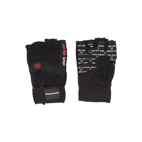 Power-Fit Men Weight Lifting Gloves 16-1567 2XL-Black