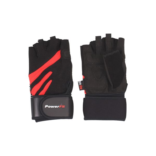 Power-Fit Men Weight Lifting Gloves 16-1078 XL-Red