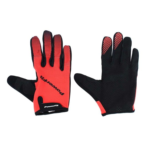 POWER FIT CYCLING GLOVES 01-2051 (BLACK/RED)(2020)