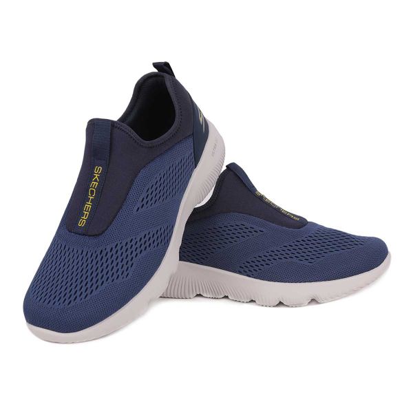 SKECHERS Men's Sports Shoes 55168-NVYL (Navy Blue) 