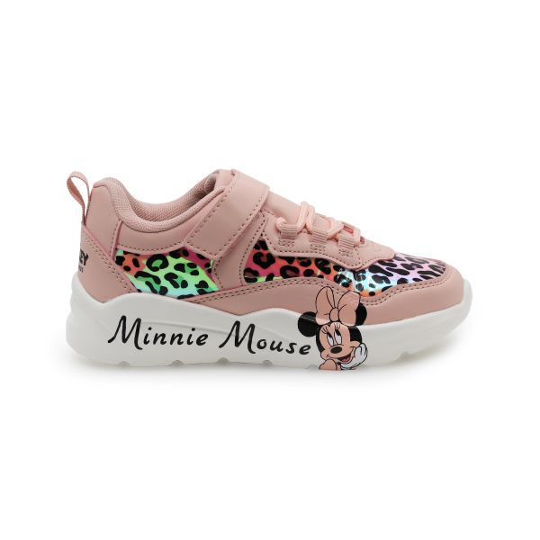 MINNIE MOUSE GIRLS SPORTS SHOE WITH LACES&TOUCH STRAP