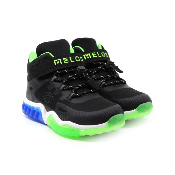 MELON BOY'S LIGHTING BOOT WITH TOUCH STRAP & LACES