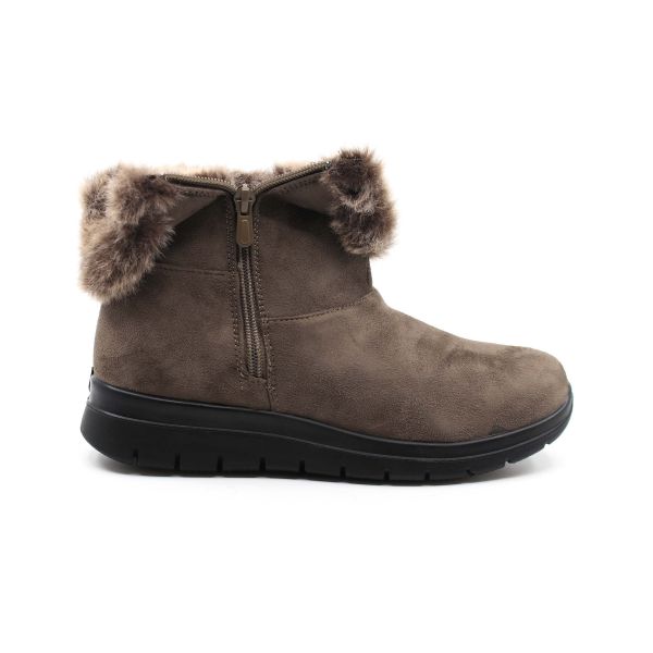 N LADIES FUR LINED BOOT WITH ZIPPER SIDE