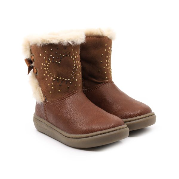 SPROX GIRL'S LEATHER BOOT LINED FUR