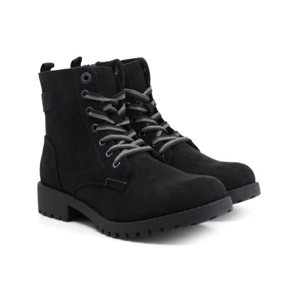 SPROX LADIES SUEDE LEATHER BOOT WITH LACES&ZIPPER SIDE