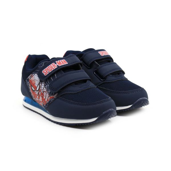 SPIDERMAN BOYS SNEAKERS LIGHTING SHOE WITH TOUCH STRAP