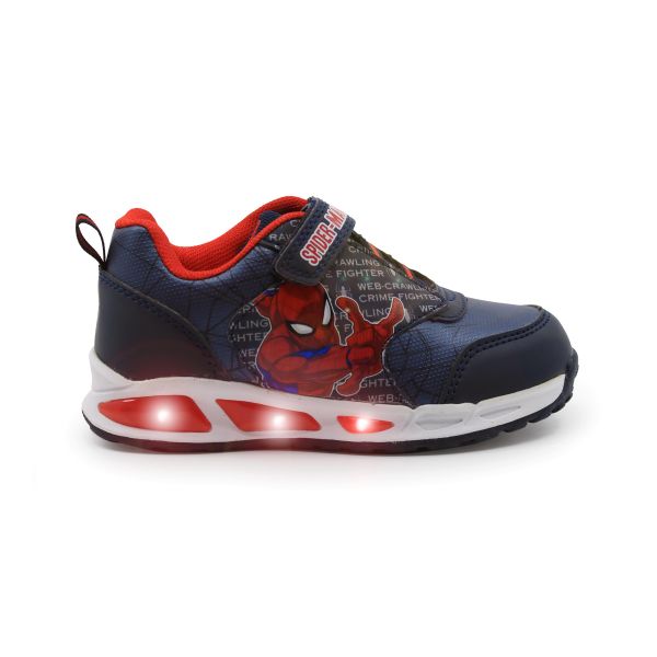 SPIDERMAN BOYS LIGHTING SHOE WITH TOUCH STRAP