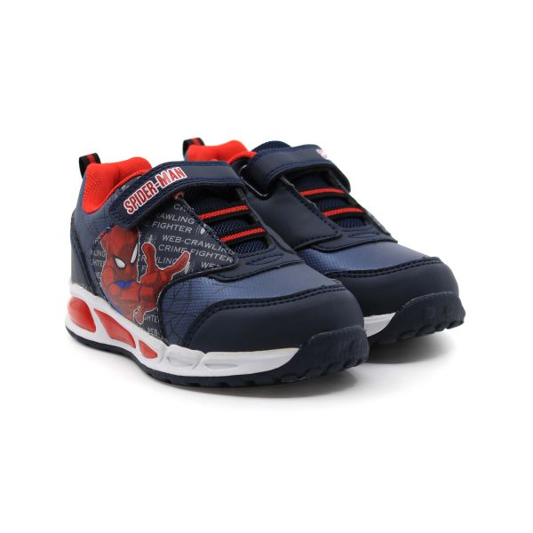 SPIDERMAN BOYS LIGHTING SHOE WITH TOUCH STRAP