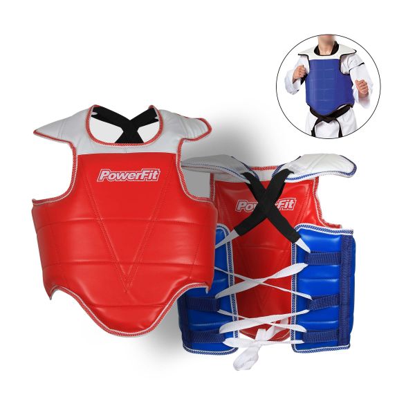  POWER FIT MARTSIAL ARTS FULL CHEST GUARD PROTECTOR