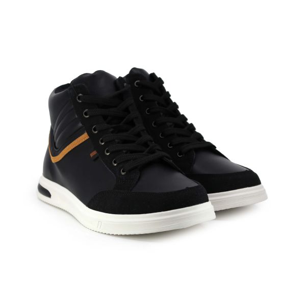 N MEN PU LEATHER CASUAL ANKLE LACE BOOT