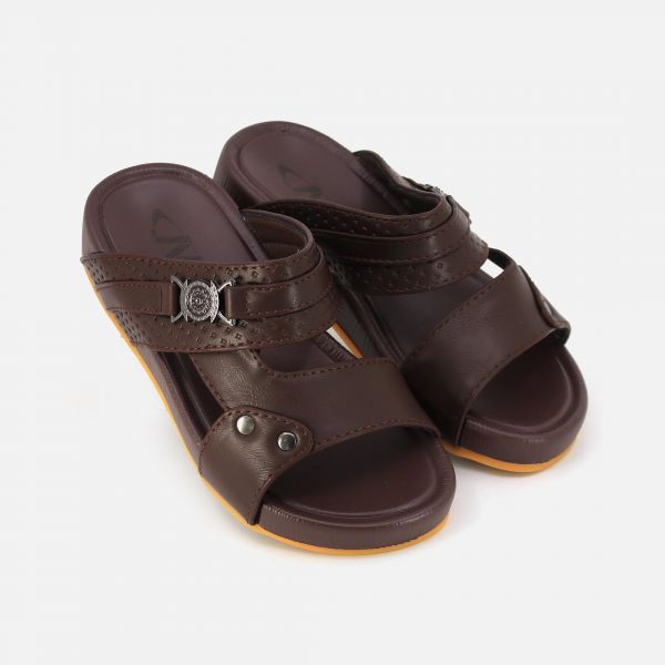 N BOYS CASUAL LEATHER SLIPPERS