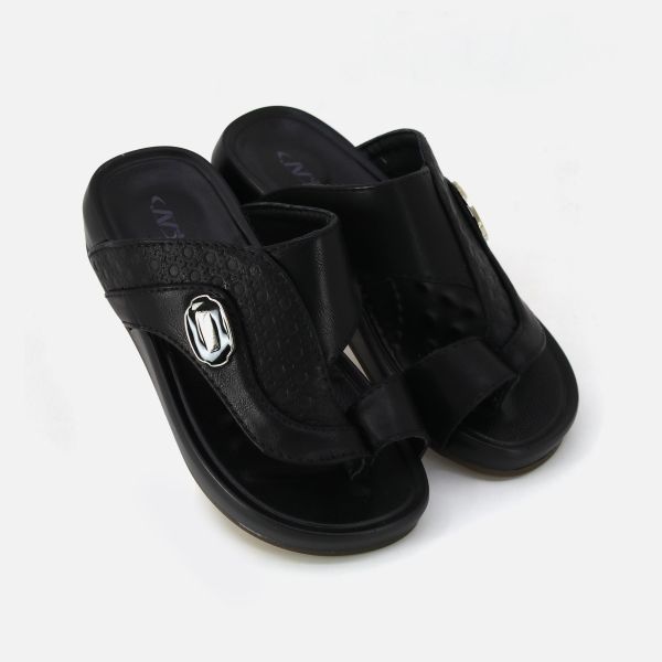 N BOYS CASUAL LEATHER TOE SLIPPERS