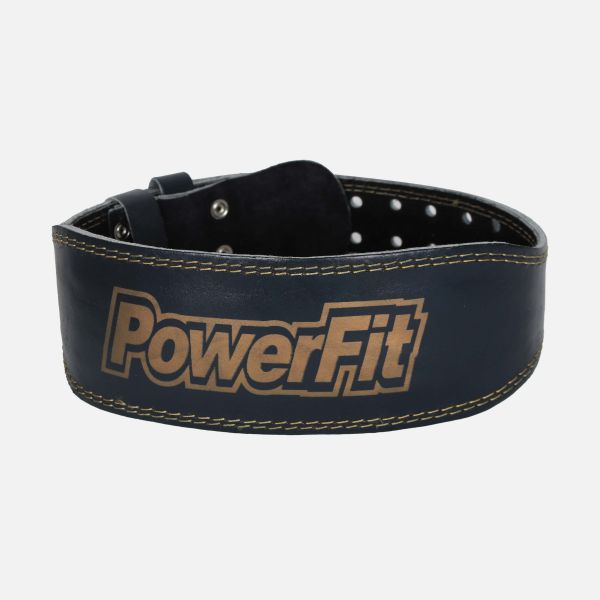 POWER FIT  LEATHER WEIGHT LIFTING BELT 4 INCH 