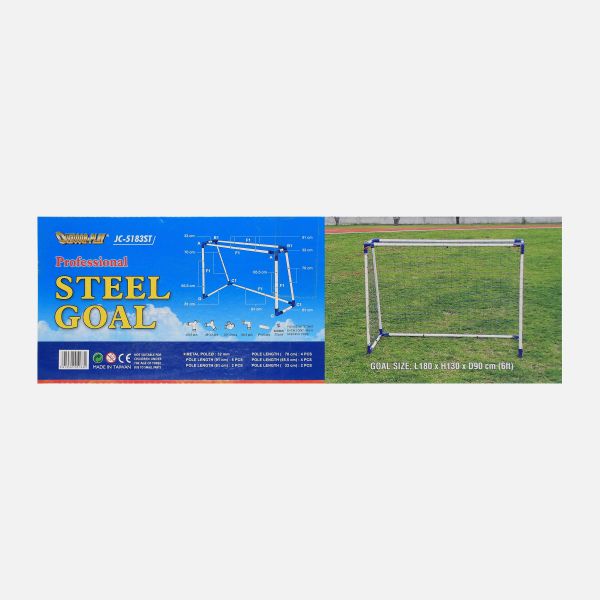 N OUTDOOR PLAY STEEL GOAL 6 FIT ONE PIECE 