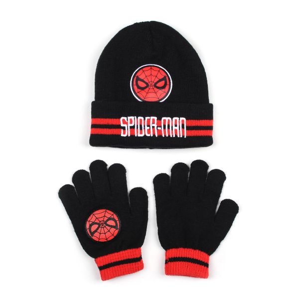 SPIDERMAN BOYS CAP AND GLOVES SET FREE SIZE