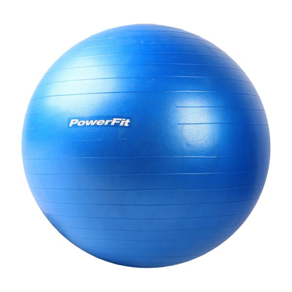 Power-Fit Half Massage GYM Ball With Foot Pump QJ-BALL007 75CM-Blue