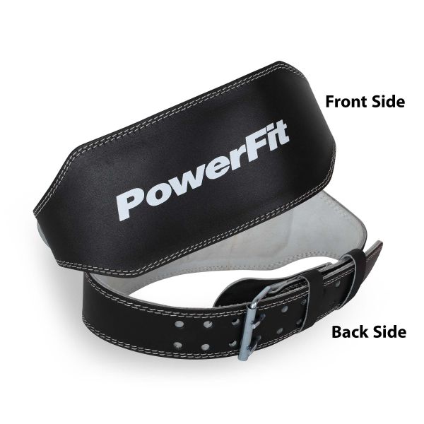 POWER FIT LEATHER WEIGHT LIFTING BELT 4 & 6 INCHES