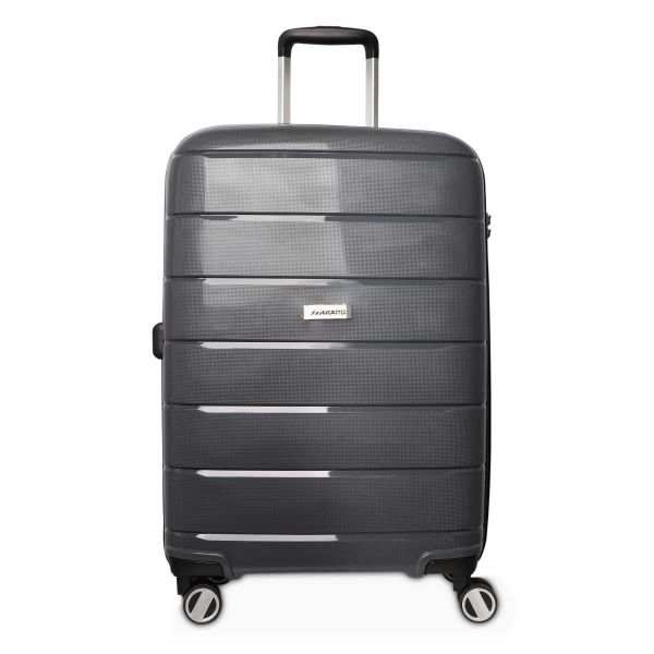 MURANO 4PIECES SET TROLLY CASES WITH TSA LOCK SYSTEM (Size: 14-20-24-28 inches) Dark Grey