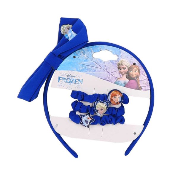 Disney Frozen Hair Band with Elastic Band TGR-FZ-05A  (Blue)
