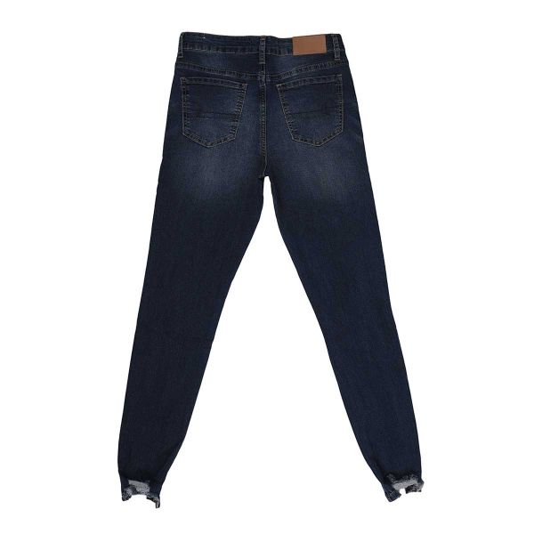 N Women's Cropped Slim Fit Jeans KLW919 (Blue)